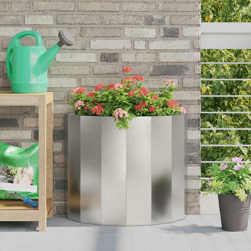 Planter Silver 60 x 30 x 50 cm Stainless Steel