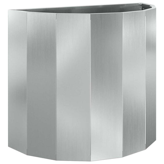 Planter Silver 60 x 30 x 50 cm Galvanised Steel