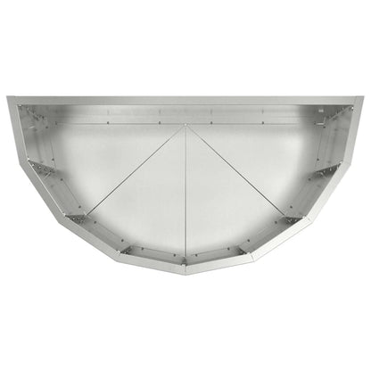 Planter Silver 60 x 30 x 50 cm Galvanised Steel