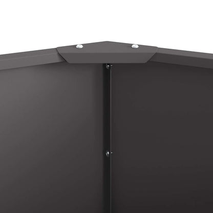 Planter Black 120 x 120 x 35 cm Steel