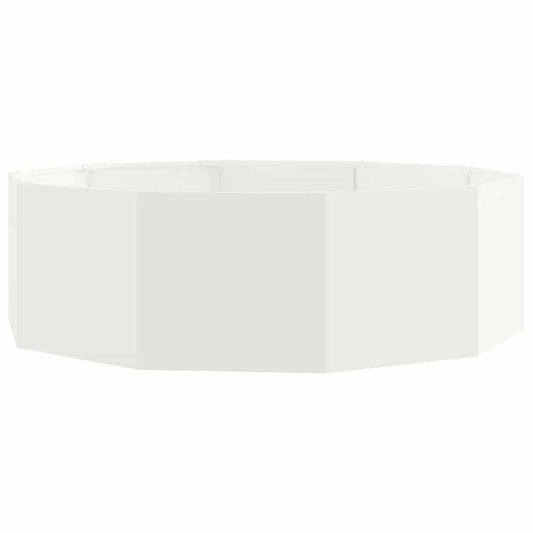 Planter White 120 x 120 x 35 cm Steel