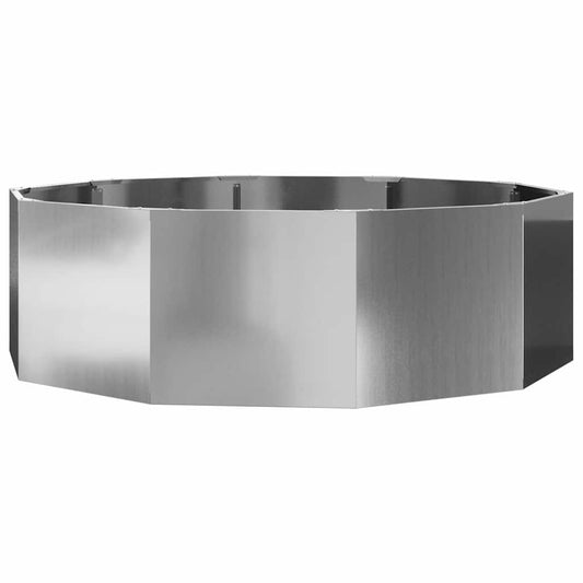 Planter Silver 120 x 120 x 35 cm Galvanised Steel