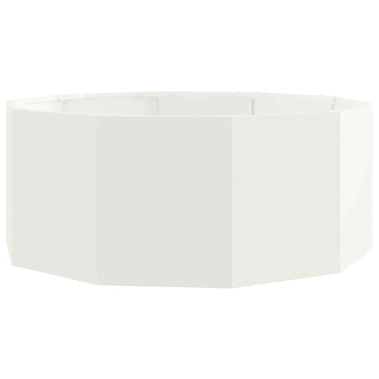 Planter White 90 x 90 x 35 cm Steel