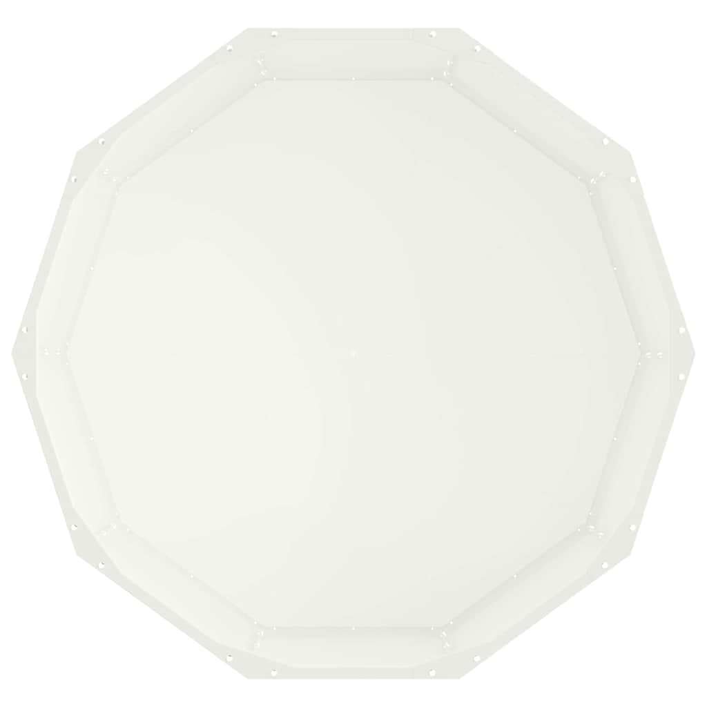 Planter White 90 x 90 x 35 cm Steel