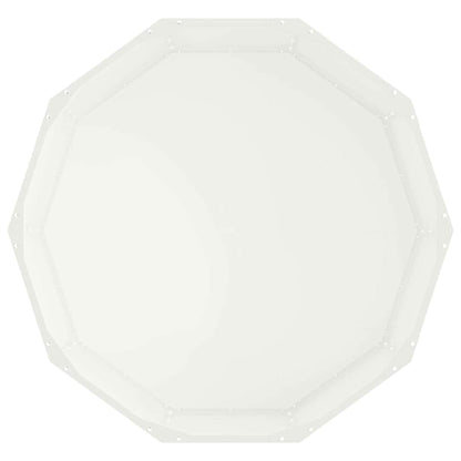 Planter White 90 x 90 x 35 cm Steel