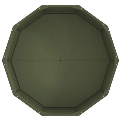Planter Olive Green 90 x 90 x 35 cm Steel