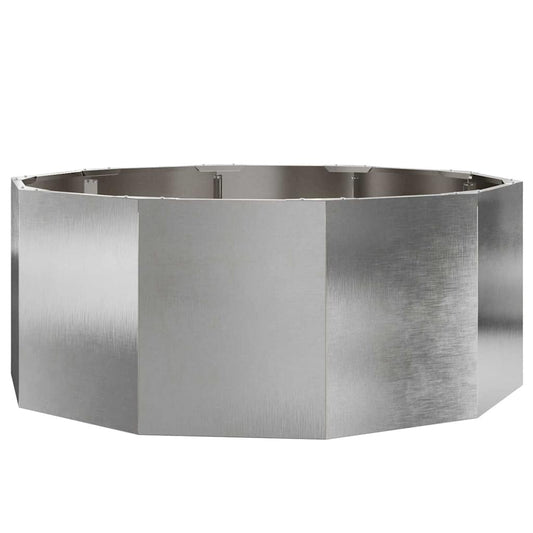 Planter Silver 90 x 90 x 35 cm Stainless Steel