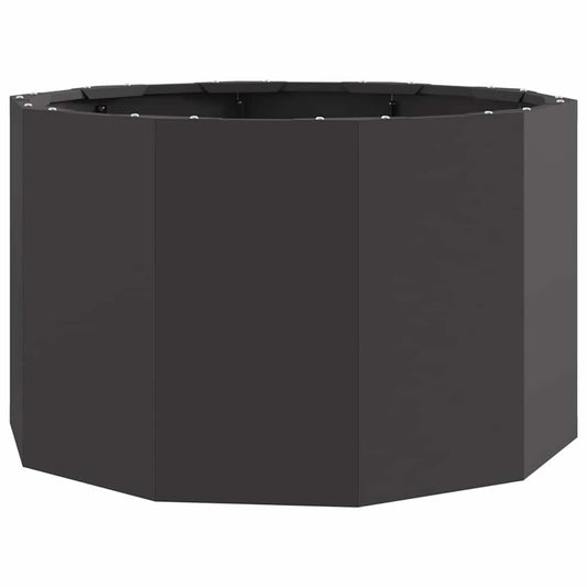 Planter Black 60 x 60 x 35 cm Steel