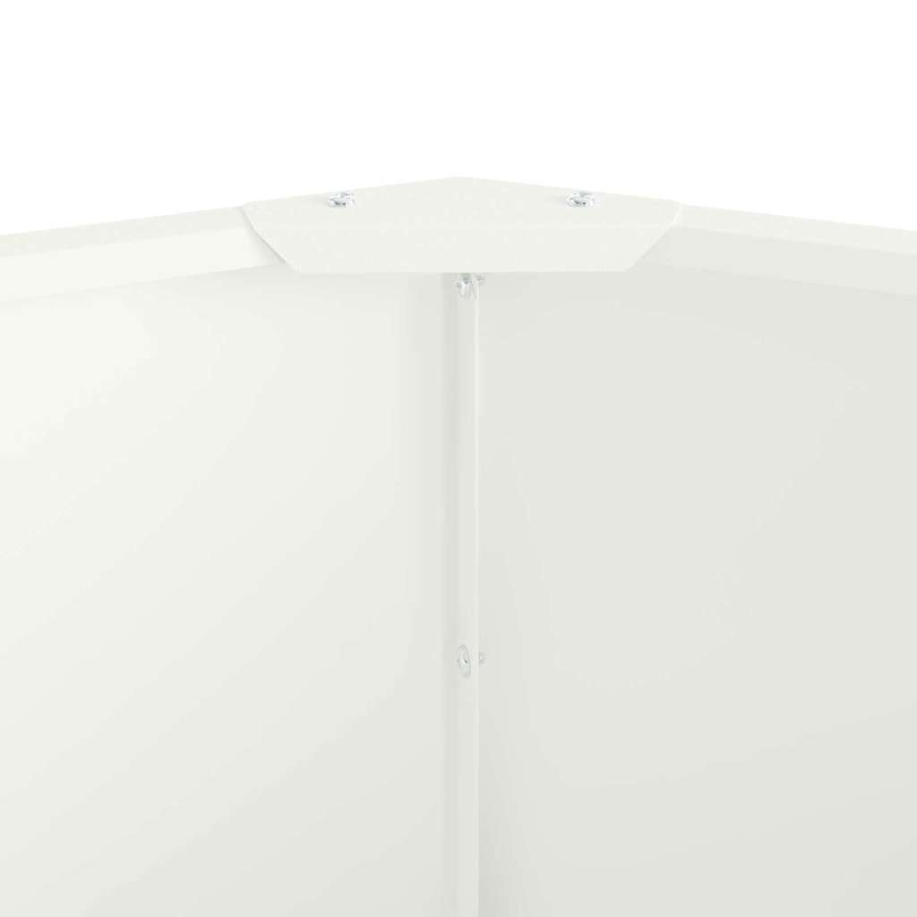 Planter White 60 x 60 x 35 cm Steel
