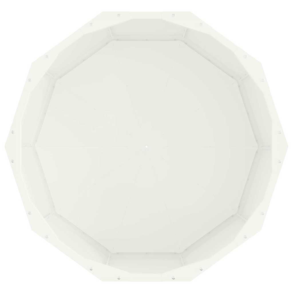 Planter White 60 x 60 x 35 cm Steel