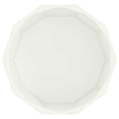 Planter White 60 x 60 x 35 cm Steel