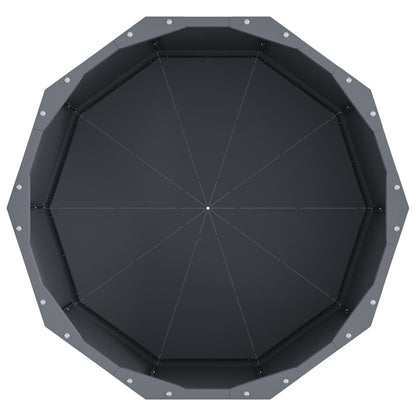 Planter Anthracite 60 x 60 x 35 cm Steel