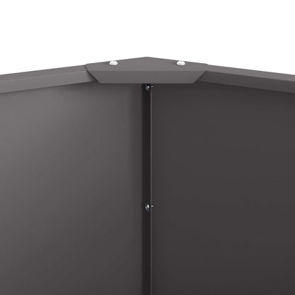 Planter Black 120 x 120 x 50 cm Steel