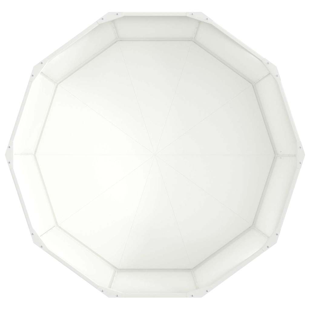 Planter White 120 x 120 x 50 cm Steel