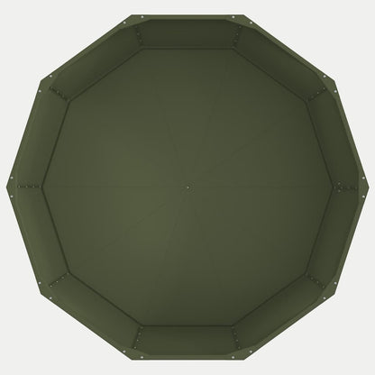 Planter Olive Green 120 x 120 x 50 cm Steel