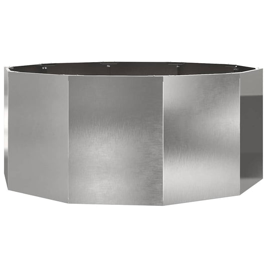 Planter Silver 120 x 120 x 50 cm Stainless Steel