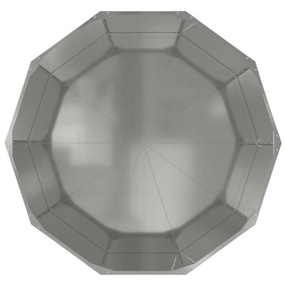 Planter Silver 120 x 120 x 50 cm Galvanised Steel