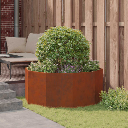 Planter Rusty 120 x 120 x 50 cm Weathering Steel