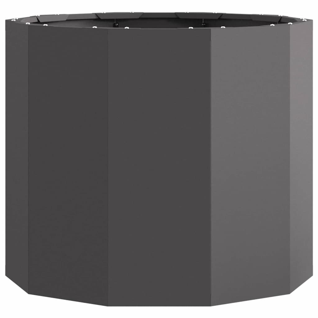 Planter Black 60 x 60 x 50 cm Steel