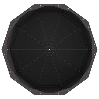 Planter Black 60 x 60 x 50 cm Steel