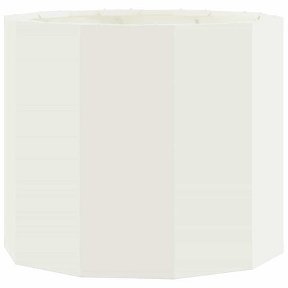 Planter White 60 x 60 x 50 cm Steel