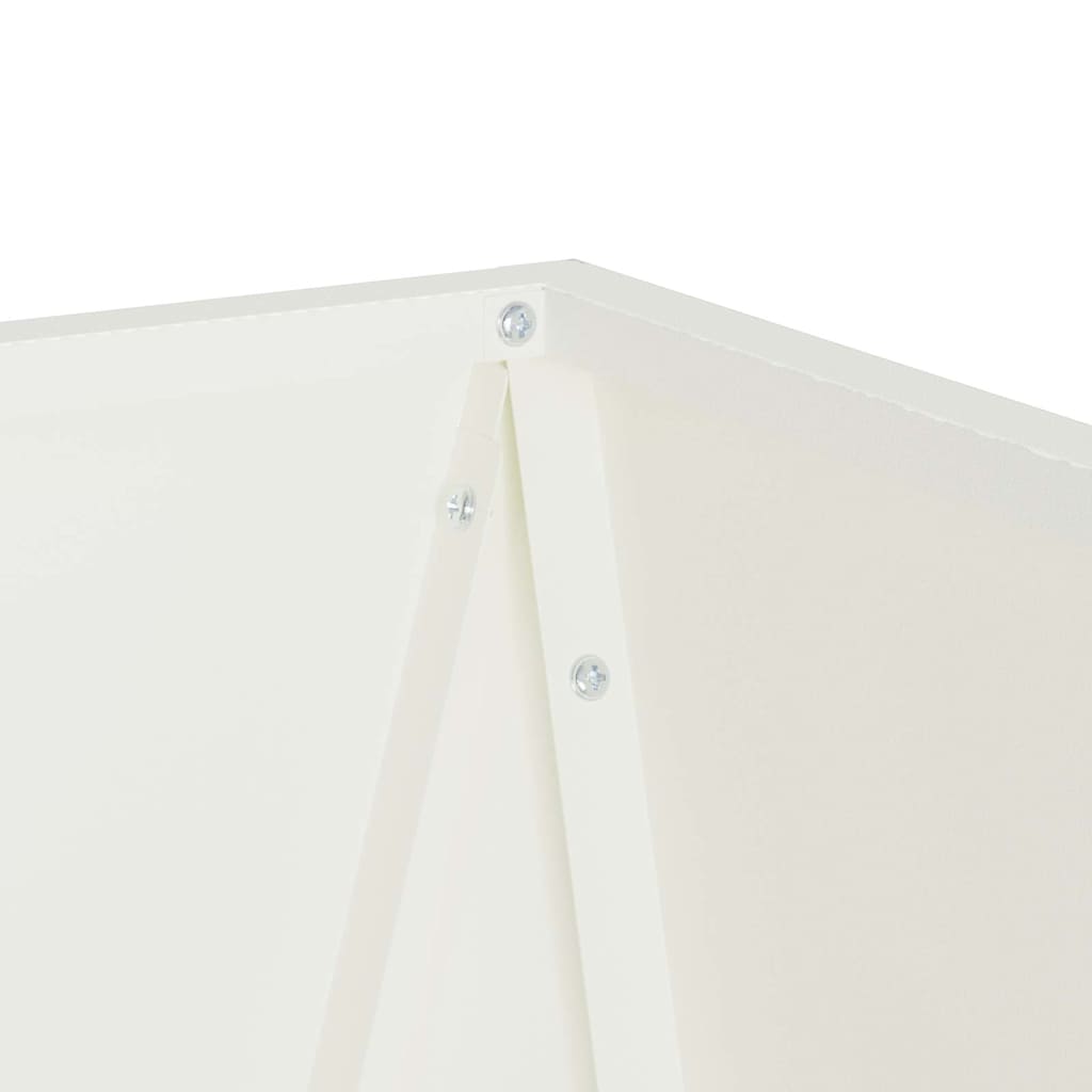 Planter White 30 x 30 x 75 cm Steel