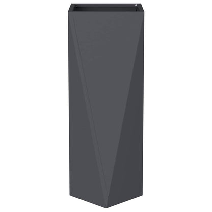 Planter 2 pcs Anthracite 30 x 30 x 75 cm Steel