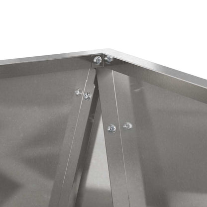 Planter 2 pcs Silver 30 x 30 x 75 cm Stainless Steel