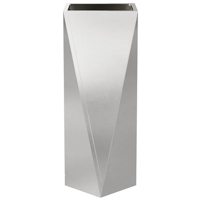 Planter 2 pcs Silver 30 x 30 x 75 cm Stainless Steel