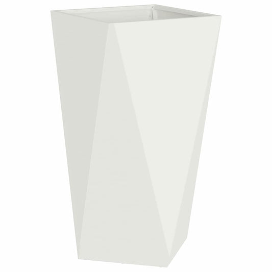 Planter White 40 x 40 x 75 cm Steel