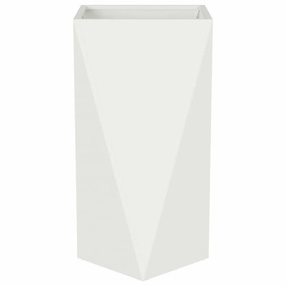 Planter 2 pcs White 40 x 40 x 75 cm Steel