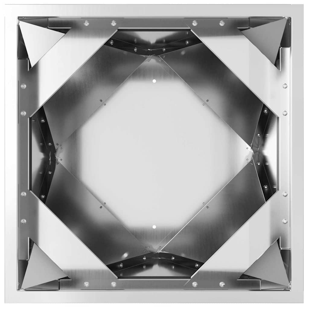 Planter Silver 40 x 40 x 75 cm Galvanised Steel