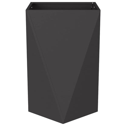 Planter Black 50 x 50 x 75 cm Steel