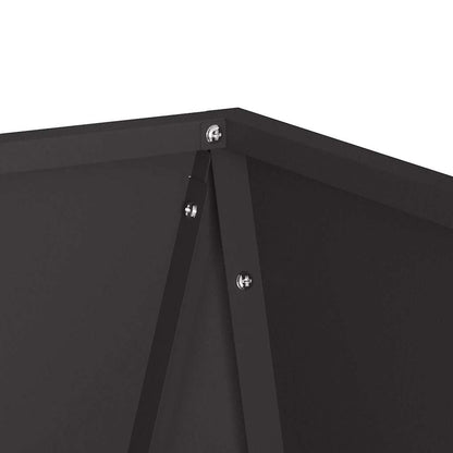 Planter 2 pcs Black 50 x 50 x 75 cm Steel