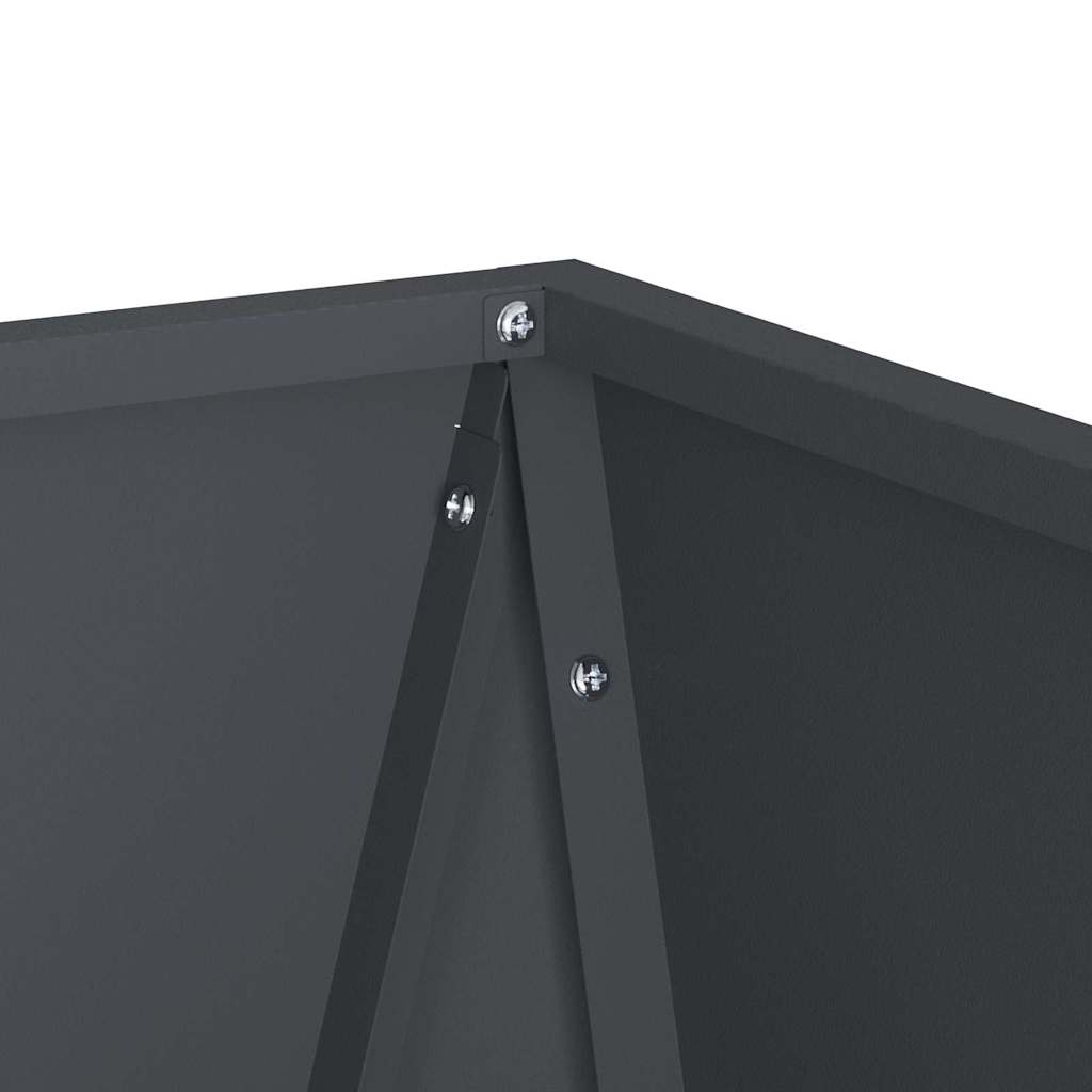 Planter Anthracite 50 x 50 x 75 cm Steel