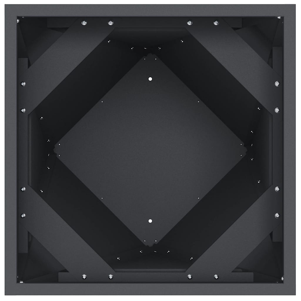 Planter Anthracite 50 x 50 x 75 cm Steel