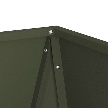 Planter Olive Green 50 x 50 x 75 cm Steel