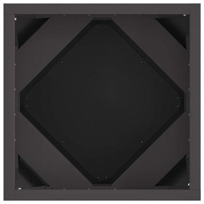 Planter Black 30 x 30 x 30 cm Steel