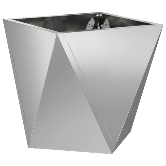 Planter Silver 30 x 30 x 30 cm Galvanised Steel