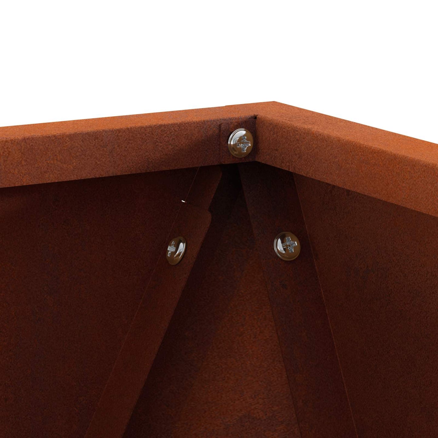 Planter Rusty 30 x 30 x 30 cm Weathering Steel