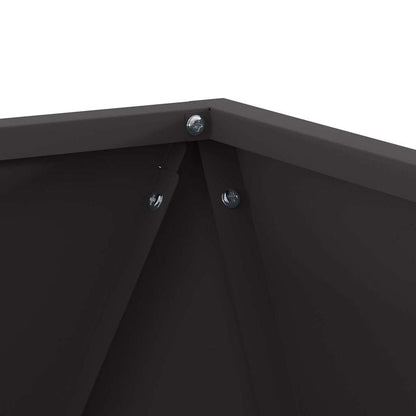 Planter Black 40 x 40 x 40 cm Steel