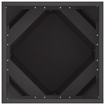 Planter Black 40 x 40 x 40 cm Steel
