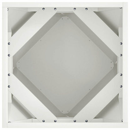 Planter 2 pcs White 40 x 40 x 40 cm Steel