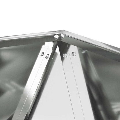 Planter Silver 40 x 40 x 40 cm Galvanised Steel