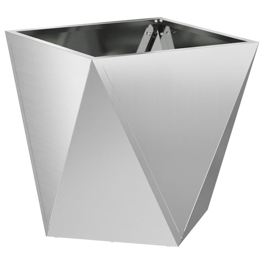 Planter Silver 40 x 40 x 40 cm Galvanised Steel