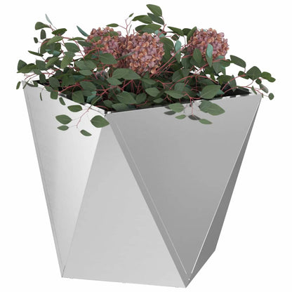 Planter Silver 40 x 40 x 40 cm Galvanised Steel