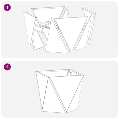 Planter Silver 50 x 50 x 50 cm Stainless Steel