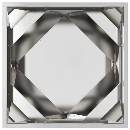 Planter Silver 50 x 50 x 50 cm Stainless Steel