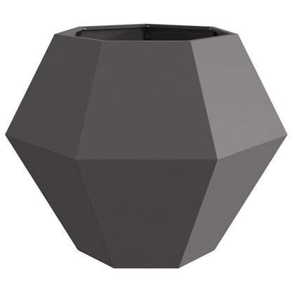 Planter Black 100 x 100 x 80 cm Steel