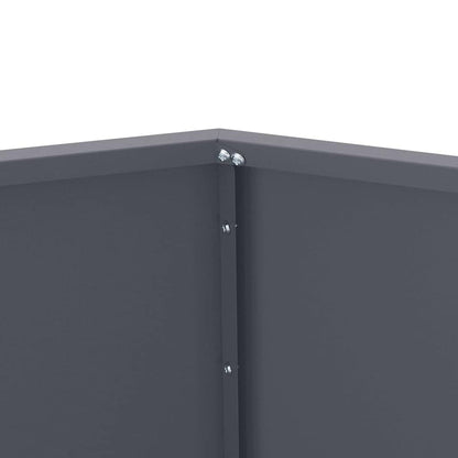 Planter Anthracite 100 x 100 x 80 cm Steel